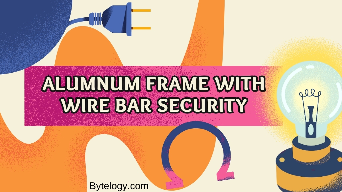 Alumnum Frame with Wire Bar Security