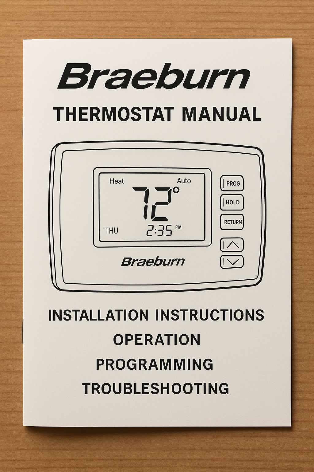 Braeburn Thermostat Manual